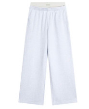 Skims Cotton Fleece Exposed Boxer Pant PT-PTN-10459W Light Heather Grey, Medium