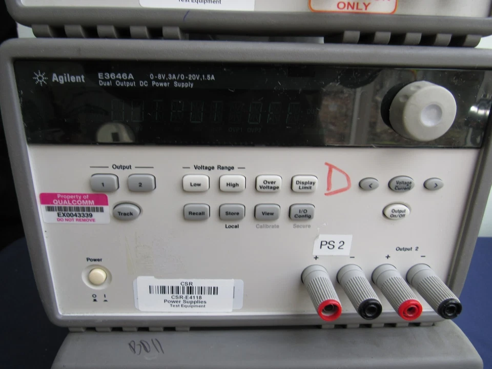 Agilent E3646A DC Power Supply 0-8V, 3A/0-20V, 1.5A 60W Dual Output Programmable - Image 3 of 4