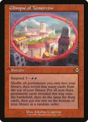 Glimpse of Tomorrow (Retro Frame) (Foil Etched) -Foil Light Play MTG