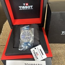 Image of Tissot PR 100 Quartz Stainless Steel with Blue Dial Men's Watch T1504101104100