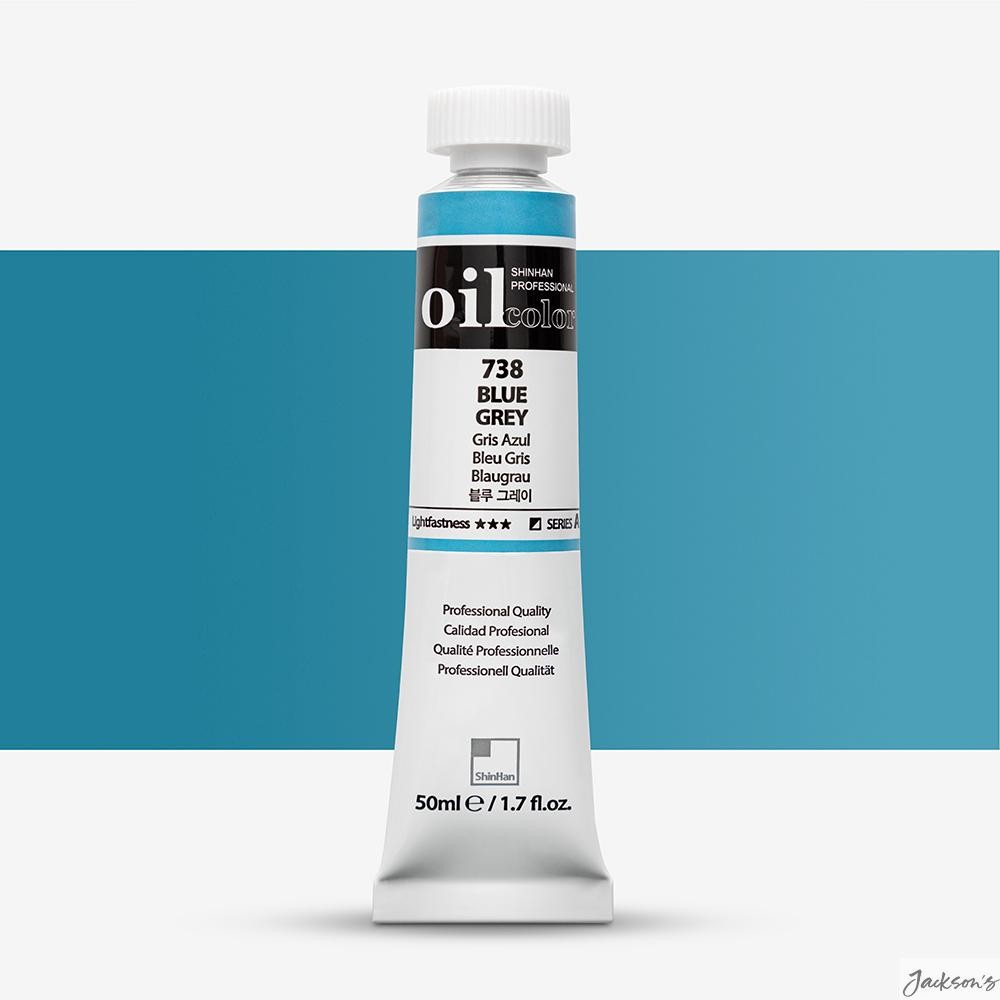 ShinHan Oil Paint Tube Blue Grey 50ml For Artists Painting