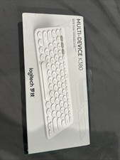 Logitech K380 Multi-Device Bluetooth Compact Keyboard White Portable QWERTY