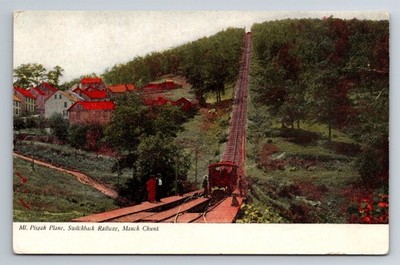 PA, Mauch Chunk, Mt. Pisgah Plane, Switchback Railroad, Vintage Postcard