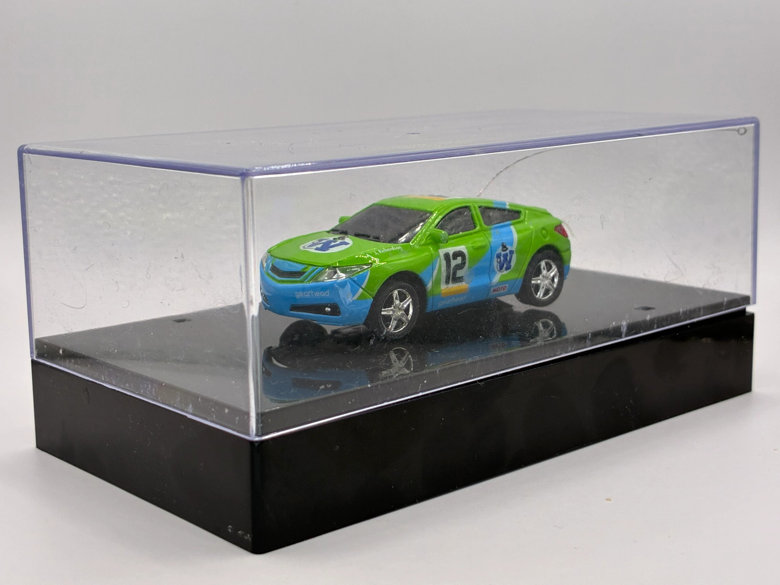 #12 Green Diecast 1:64 Size In Acrylic Case