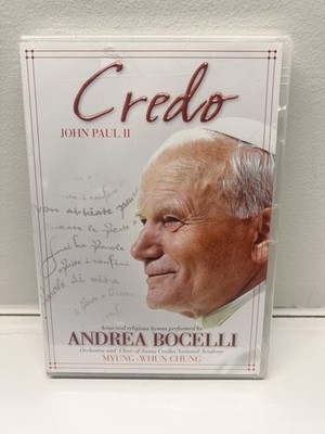 Credo - Pope John Paul II DVD Andrea Bocelli 2006 Sealed New All region 