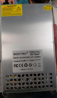 BOSYTRO 1200W 48V 25A Enclosed Switching Power Supply AC 110/220V Input