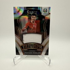 2020 Panini Select UEFA Cristiano Ronaldo Euro Match Worn Triumph TR-CR7 Card