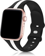 Soft Silicone Strap Compatible with Apple Watch Series 7 38mm 40mm 41mm