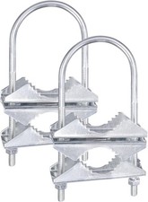 Double Antenna Mast Clamp V Jaw Bracket With U Bolts Mast To Mast Mounting Hardw