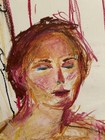 Original Painting Woman 18”x24” Oil Pastel On Paper Studio MRAO Figurative Art — photo 6