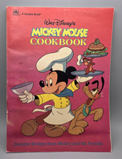 Libro de cocina de Mickey Mouse de Walt Disney 1990 tapa blanda