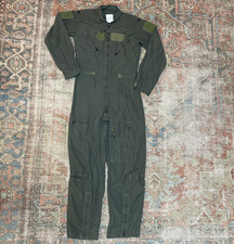 Military Coveralls Flyers CWU-27/P Type 1 Class 1 Sage Green Size 38 R Carter In