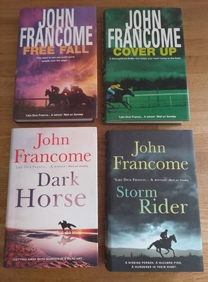 BOOK - Bundle Of X4 John Francome Hardback Thrillers Dark Horse Storm Rider 