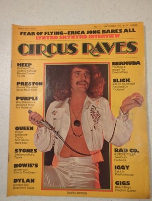 Circus Raves Magazine Sep 1975 David Byron Heep Preston Queen Stones Dylan Iggy