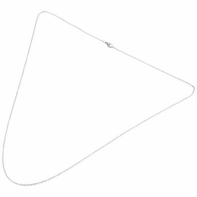 Damenkette, Edelstahlkette von ''O'', Silber - 28402