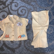 Vintage 70 s Baby Boy Clothes Mechanic On Duty Outfit