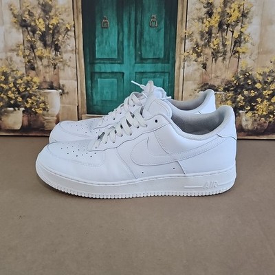 Nike Air Force 1 '07 Low top Triple White Shoe- US Size 14- CW2288-111