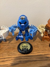2001 McDonalds Happy Meal LEGO Bionicle Matoran Set with Discs (Lot Of 5)