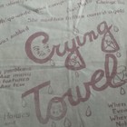 Vintage “Crying Towel”  White Pink Lettering 19x15 1/2” — photo 6