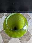Vintage HAND MADE IN Italy Green Pedestal Glass Apothecary Jar Twist Stem MCM 14 — photo 6