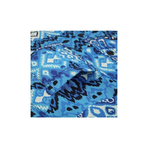 MCEDAR Mens Casual Short Sleeve Button Up Vintage Summer Hawaiian Beach Vacation - Picture 5 of 7