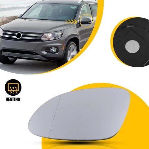 1PC Mirror Glass for VW Tiguan 2009 2010-2017 Driver Left Side Heated 5N0857521