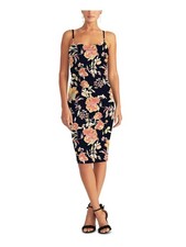 RACHEL RACHEL ROY Womens Navy Adjustable Straps Spaghetti Strap Dress XS