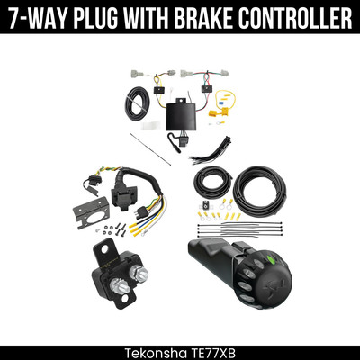 Tekonsha 7-Way Trailer Wiring Harness Kit + Brake Control For 21-25 Nissan Rogue