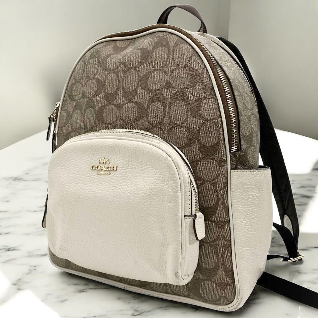 Coach Signature Multicolor PVC Backpack G07233436 Authentic