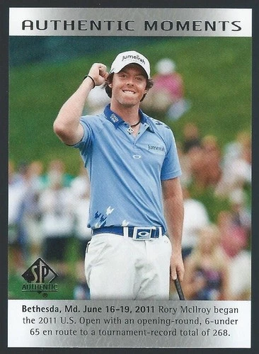 Rory McIlroy 2014 UD Upper Deck SP Authentic #53 Moments Baseball Golf Card PGA