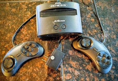 AtGames Sega Genesis Classic Game Console 80 Built-In Games And Controllers 