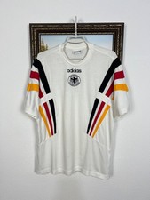 Vintage 90's Adidas Germany Football Train Shirt Soccer White Jersey Mens Size M