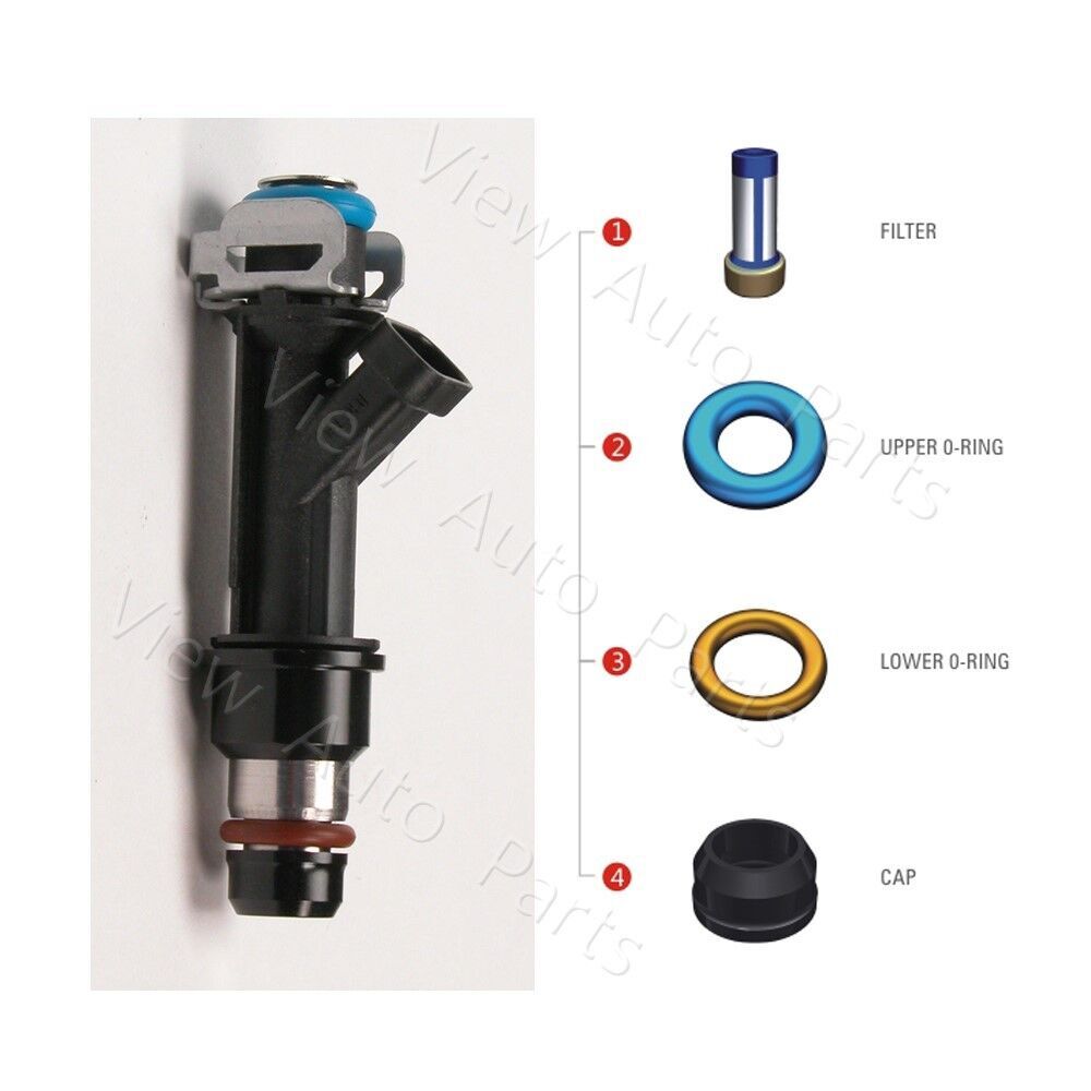 Fuel Injector Seal Repair Kit For 2004-2008 Toyota Corolla & Matrix 1.8L - 4 Sets, Lifetime Warranty 4 thumbnail image