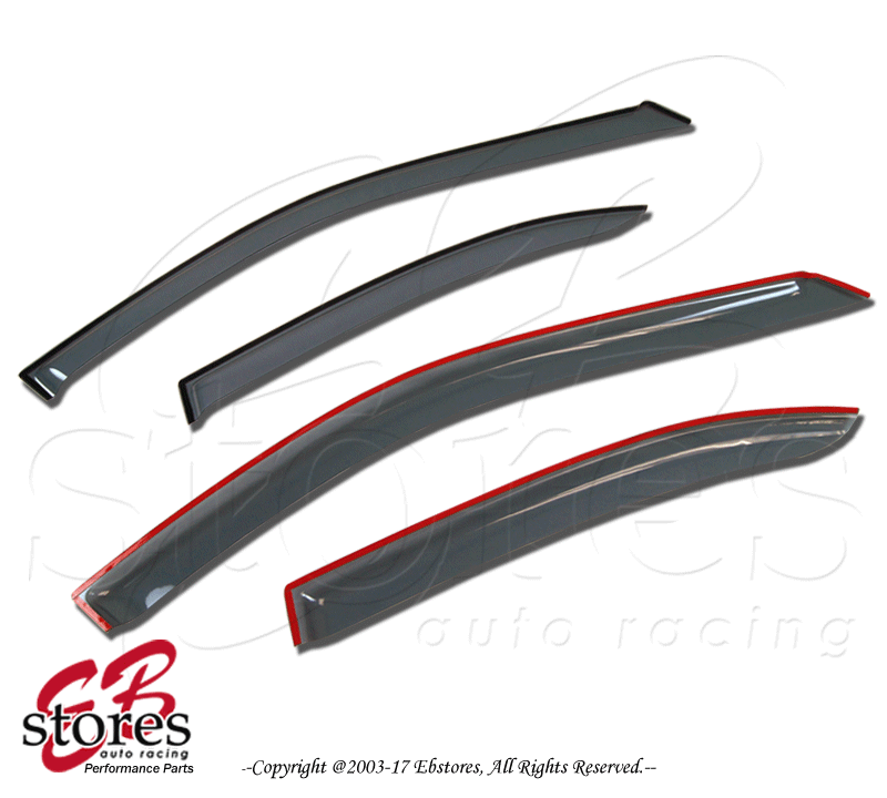 Light Tinted OutChannel Vent Visor Deflector 4pcs For 20042006 GMC