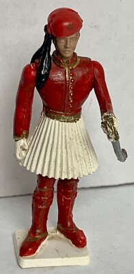 VTG AOHNA ATHENA ΑΘΗΝΑ EVZONE OFFICER GREEK + BONUS SOLDIER WHICH IS MISSING ARM