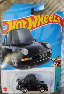 2024 Hot Wheels #199 Tooned 2/5 PORSCHE 911 TURBO 3.6 964 Drk Brown w/Chrome 5Sp