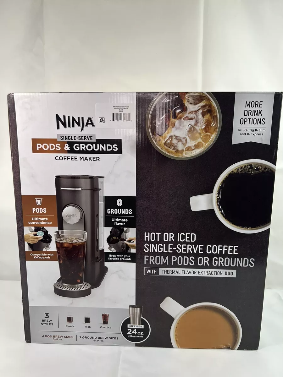 Ninja Pods & Grounds Single-Serve Coffee Maker Hot or Iced