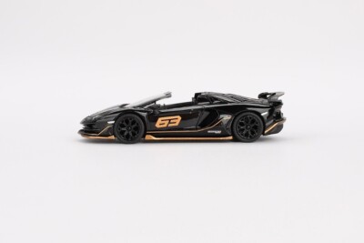Mini GT 1:64 Lamborghini Aventador SVJ 63 Roadster Nero Aldebaran