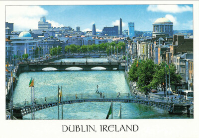 Dublin Ireland Beautiful Entertaining City Of Sean John Hinde Postcard