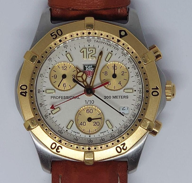 TAG Heuer Professional Chronograph CK1121 Mens Quartz Watch Japan Import