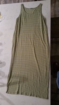 eileen fisher striped linen dress