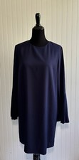 Banana Republic Dress Womens Navy Blue Bell Sleeve Knee Length Size 8