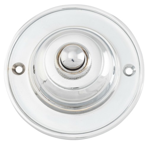 classic round brass 75 mm diameter 12 V wired door bell press,button,6 finishes - Picture 5 of 13