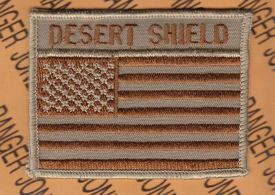 US Operation Desert Shield ODS Desert DCU ~3.25'' patch m/e flag