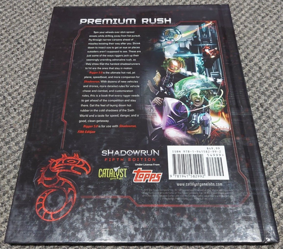Rigger 5.0 - Shadowrun 5th Editon - Role Playing / RPG - Catalyst | eBay