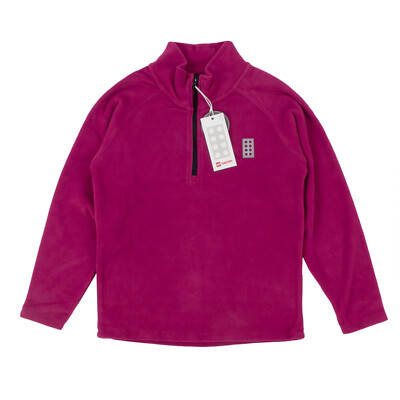 LEGO WEAR Mädchen Fleece Troyer 22972 LW Sinclair Fuchsia / 140 / Fleecejacke