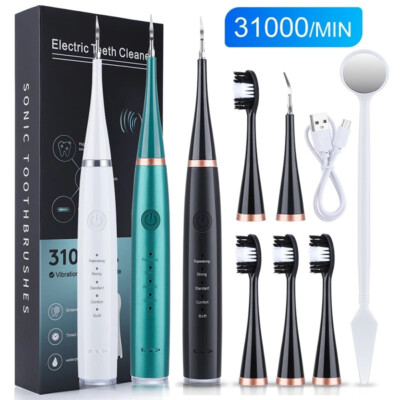 Electric Sonic Teeth Cleaner Dental Calculus Remover Scaler Tooth Cleaning Tools