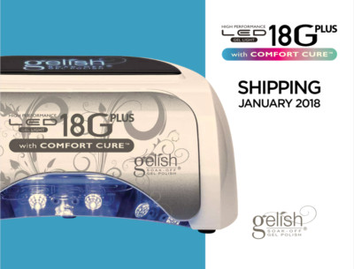 Newest Model GELISH HARMONY 18G PLUS LED with COMFORT CURE US plug 110-240V.