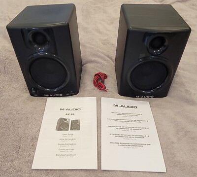 M-Audio AV 40 Active Desktop Studio Reference Monitors (Pair) - Mint