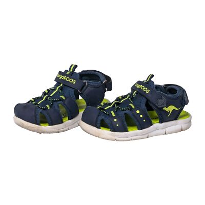 KangaROOS Kinder K-Mini Sandalen / Sandaletten, EU 25, 02035 Dark Navy Lime 4054